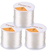 Amazon.com: 1mm Elastic Stretch Thread for Bracelets, 3 Rolls Elastic ...