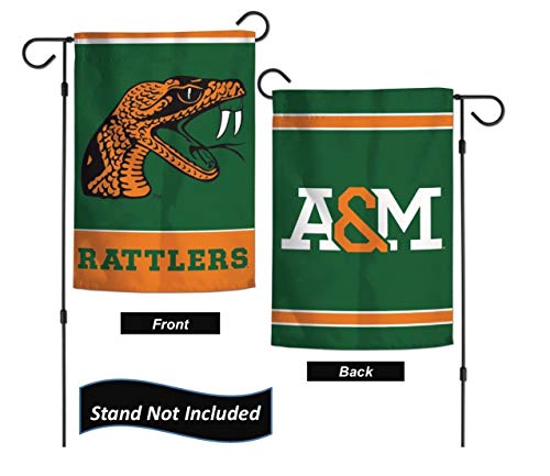 Florida A&M Rattlers Garden Flag 12.5 x 18 Inch Double Sided College Yard Banner Flag Is Printed in the USA and Licensed by Wincraft
