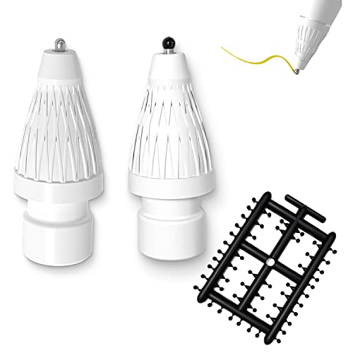 {Pen Like} Pencil Tips fits for Apple 2nd Gen iPad Pro Pencil ,No Wear Out Fine Point Precise Control Apple Pen Tip & Noiseless Friction Nib Covers Set ,Make IPencil Gen 1st / 2nd Work Like a Charm