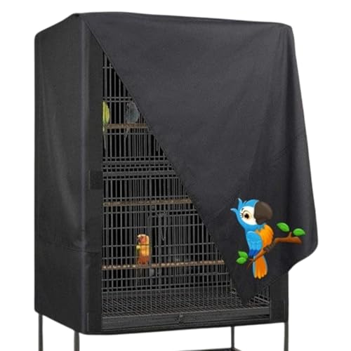 Capa de pássaro para gaiola – impermeável para casa de papagaio, capa respirável lavável para gaiola