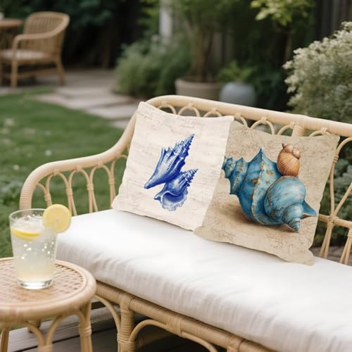 Housse Coussin 65x65cm Taie Oreiller Canapé Jardin Imperméable