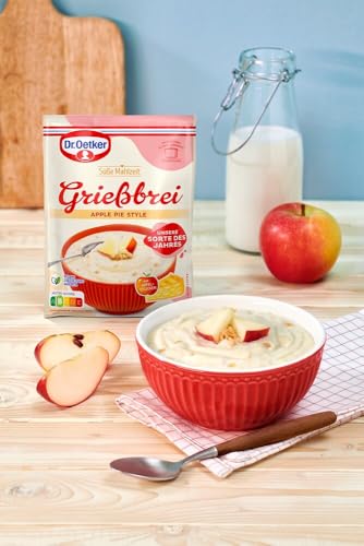 Dr. Oetker Süße Mahlzeit Grießbrei Apple Pie Style, 12er Pack (12 x 96 g) - Unsere Sorte des Jahres - Mischung für Grießbrei für eine Hauptmahlzeit oder als süße Mahlzeit zwischendurch – Bild 4