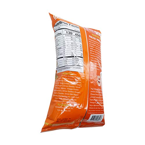 Pigout Nacho Cheese Pigless Pork Rinds, 3.5 Ounce #TOP2