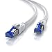 Produktbild CSL - 10m CAT 8.1 Netzwerkkabel 40 Gbits - LAN Kabel Patchkabel Datenkabel - CAT 8 High Speed Gigabit Ethernet Cable - 40000 Mbits Glasfaser Geschwindigkeit - S/FTP PIMF Schirmung RJ45 Stecker