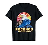 Poconos Mountains Pennsylvania PA Eagle Hiking Souvenir T-Shirt