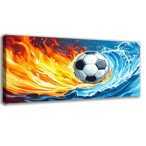 DIY football diamant painting kit complet pour illuminer la décoration de votre chambre d'ado