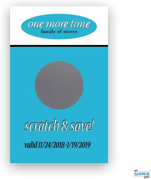 My Scratch Offs Silver 1" Round Scratch-Off Lottery Stickers for Gender Reveals and Vendor Events - Roll of 500