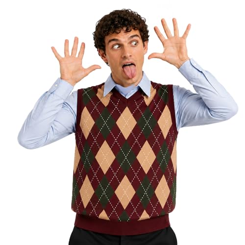 OUHAICUST Step Brothers Costume Brennan Dale Printed Shirt Adult Halloween Couples Outfit Costumes Comedy Movie Cosplay L/XL