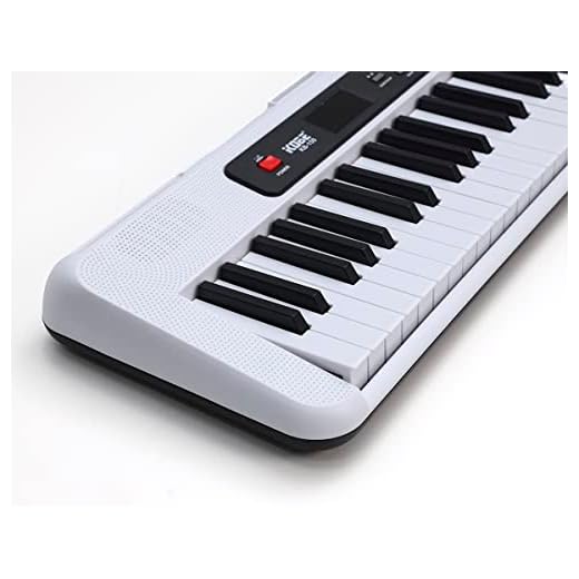 Teclado Kobe Arranjador Estudante KB-150 Branco 61 Teclas Com Fonte