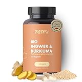 Ingwer Kurkuma Kapseln Hochdosiert - Kurkuma & Ingwer Kapseln zum Abnehmen, Immunsystem...