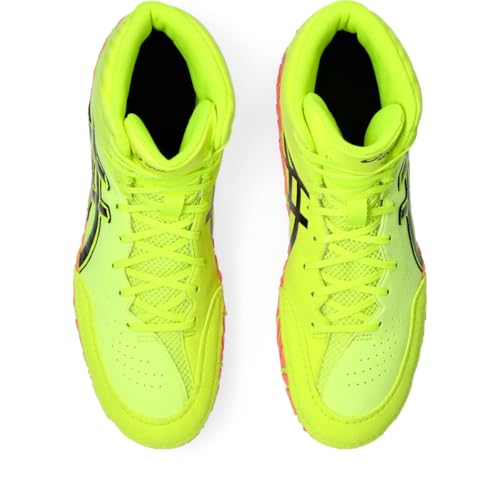 ASICS Men's Aggressor 5 Wrestling Shoes, 10.5, Safety Yellow/Black