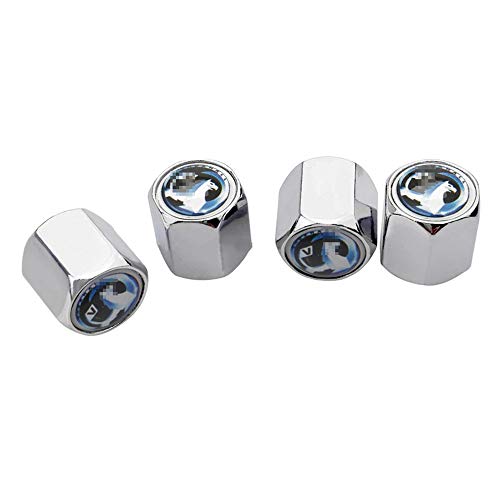 LOPLP Les tiges de Valve de Pneu de Roue de Voiture en Alliage Inoxydable Couvrent Le Bouchon Anti-poussière de Pneu pour Vauxhall Astra Vectra Insignia Zafira Corsa Meriva Mokka Antara Maloo Cover
