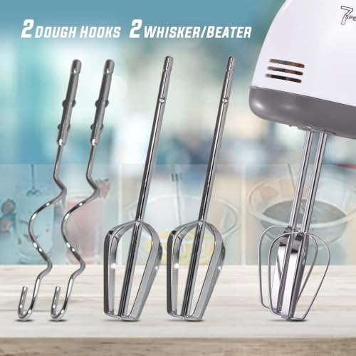 Image of BALTRA Rider 200w Lightweight Hand Mixer, Blender with 7 speed control settings, stainless steel accessories and 2 years warranty