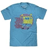 Tee Luv Men's I Still Watch Spongebob Squarepants Cartoon Shirt, Light Blue Heather, L