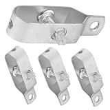 SUPVOX 4 Piezas Tensor De Cables Para Invernaderos Cerca Tensor De Cuerda Atar Trinca Con Soga Estirador Herramienta Tensora De Valla Herramienta Tensora De Alambre Plata Acero A3