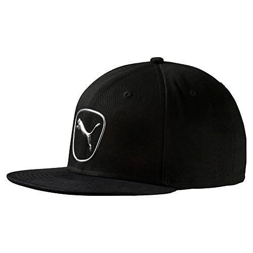 PUMA Golf- Cat Patch 2.0 Snapback Cap, Black/Silver Metallic
