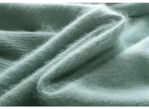 Men's Sweaters Cashmere Solid V-Neck Casual Knit Pullovers Long Sleeve Warm Jumper Tops Denim Blue XXL4