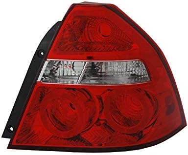 Luces traseras VT747P Luz trasera derecha Montaje de luz trasera trasera lado conductor rojo compatible con Chevrolet Aveo 2005 2006 2007 2008 2009