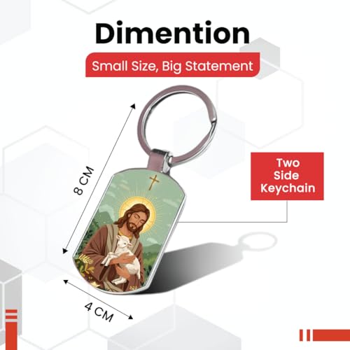 Image of Stylish Metal Keychains with Permanent Glossy Print - Inspirational Quotes & Spiritual Designs - Perfect Key chains for loved ones, Personal Use, Gifts & Return Gifts