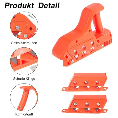 Kantenhobel FüR Gipskarton, Gipskarton Hobel mit 45° und 60° Klingensatz,Gipskartonplatten Schnellschneider,für Gipskartonplatten Korkplatten mit 10 Klingen