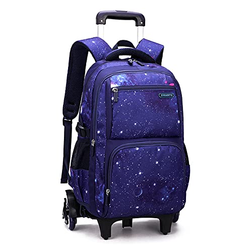 BHCASE Mochila infantil com rodas para meninos, meninas, mochila com rodas, carrinho, mochila escola