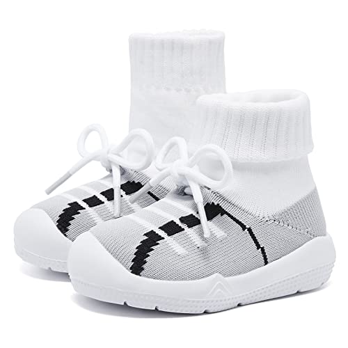 Image of MORENDL Baby Sock Shoes Toddler Sneakers Infant Tennis Slip On Walking Shoes Boys & Girls Non-Slip Slippers