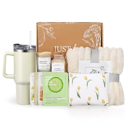 Suhctuptx Presentes De Aniversário Para Mulheres, Autocuidado, Melhoras, Relaxantes Spa, Cesta Cuidados Com Cobertor Flanela Luxo, Copo 40 Oz, Dia Das Mães Sua Esposa, Mãe, Amigas E Irmã