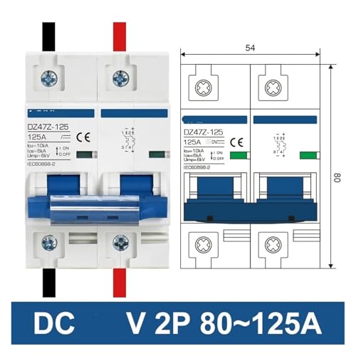 Interrupteur de production d'énergie solaire photovoltaïque 2P DC 1000V 32A - 2