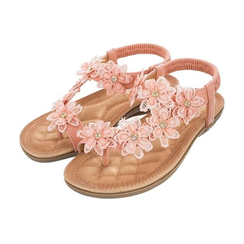 Womens Sandals Round toe flip flops flat bottom women's sandals travel beach sandals