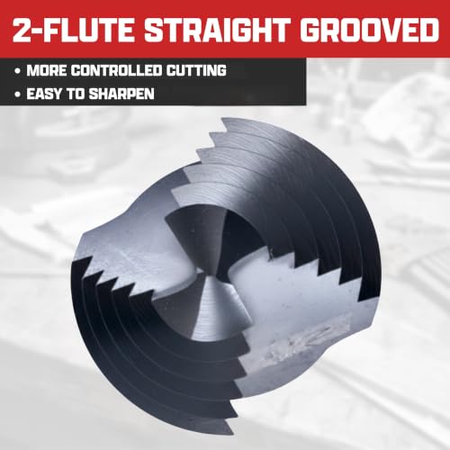 Image of NEIKO 10604B Step Drill Bit, 6 Steps 3 /16 inch to 1 /2 inch Straight M35 Cobalt, AlTiSiN Coated, 1 /4 inch Quick Change Step Bits for Steel, Metal, Wood, Plastic, Unibit Cone Drill Bits, Two Flute