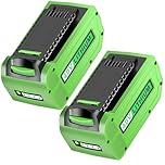 40V Lithium Battery for Greenworks: 40 Volt 6.0Ah 29472 29462 2901319 25302 24322 Battery Replacement for Greenworks 40V G-MAX Lawn Mower - 6Ah 2 Pack