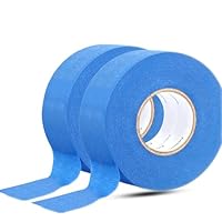 WUFANC Malerkrepp 48mm x 50m, 2 Rolle Blau Maler Kreppband, Abklebeband Maler Leicht zu Entfernen, Keine Rückstände, Malerband Eignet Starke Haftung, für Maler und Renovierung Sarbeiten