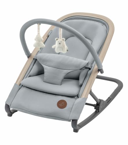 Maxi-Cosi Kori Bouncer Baby Rocker 2-in-1 Rocker One-hand Recline Entertaining Toy Arch 0 Months to 2 Years Beyond Grey 2 Year Warranty