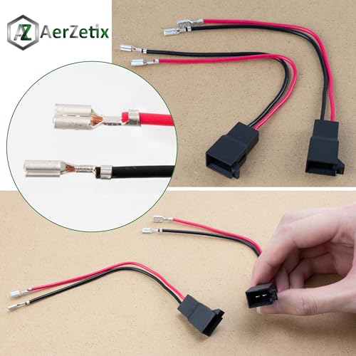 AERZETIX - Juego de 2 - Conectores para Altavoces - Radio de Coche - C1853