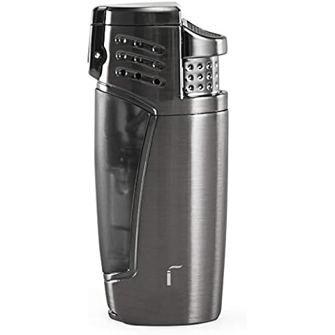 CiTree Lighter, Triple 3 Jet Flame Refillable Butane Torch Lighter with Punch Cover