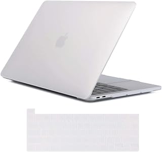 Se7enline Compatible with MacBook Pro Case 16 inches Ultra Thin Hard Protective Laptop Cover 2019/2020/2021 for Mac Pro 16-inch A2141 with Touch Bar&Silicone Keyboard Cover, Frost Transparent