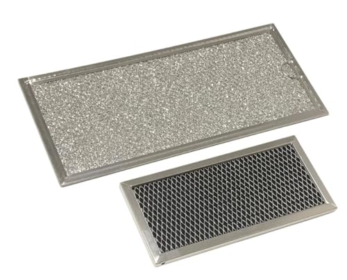 Microwave Grease & Charcoal Filter Set Compatible with Samsung Model Numbers ME21M706BAS, ME21M706BAS/AA, ME21R706BAT