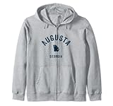 Photo Gallery augusta georgia ga vintage anni 70 sport design navy stampa felpa con cappuccio Photo Gallery augusta georgia ga vintage anni 70 sport design navy stampa felpa con cappuccio