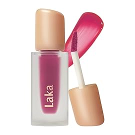 Laka Fruity Glam Tint, 4.5g/0.15oz, Glowing Lip Stain with Wide Color Spectrum, Hydrating & Lightweight Texture, Long-Lasting Bold Stain, Non-Sticky, Vegan, K-Beauty (106 Juicy)