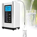 Water Ionizer, Water Purifier Machine PH 3.5-10.5 Alkaline Acid Water Machine,Up to +400~-500mV ORP, 8000 Liters Per Filter,Water Settings,Auto Cleaning,Intelligent Voice(Silver)