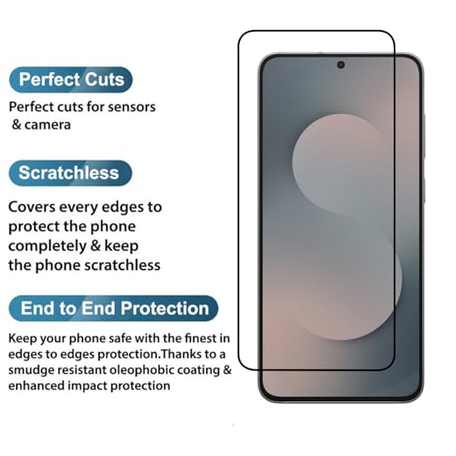 Image of POPIO Military-Grade Gorilla Tempered Glass For Samsung Galaxy S25 FE | 9H Hardness, Edge-to-Edge, Bubble-Free