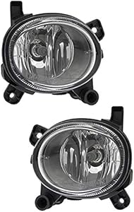 Compatible with Volkswagen Passat CC,Audi A4,Q5 2009 2010 2011 2012/A5 2008-2012 Fog Lights Lamps Set Driver and Passenger Side