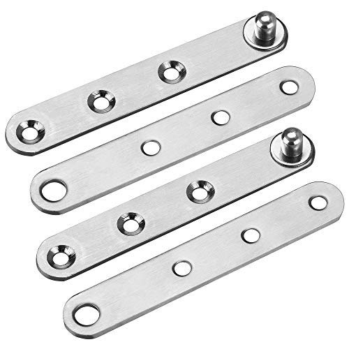 Bluecell World Bluecell 4 Sets 360 Degree 4 Inches Stainless Steel Door Pivot Hinge With Screws thumb #3