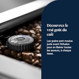 De’Longhi PrimaDonna Soul - Perfetto Machine à Café Automatique avec LatteCrema Mousseur à Lait Automatique, 18 Boissons en une Seule Touche, Écran Full-Touch, Argent et Noir (ECAM612.55.SB)