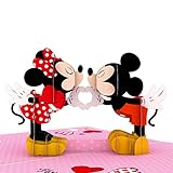 Lovepop Valentines Day Card for Her, Him - 3D Disney Pop-Up Cards - Mickey Mouse - Love You Lots! - 5' x 7' - Blank Notecard & Envelope Included