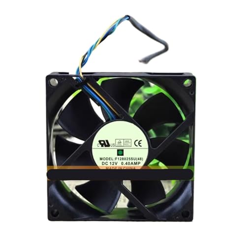 RHFYBSQA Ventilador de refrigeración for radiador F128025SU de 80 x 80 x 25 mm, 12 V, 0,40 A