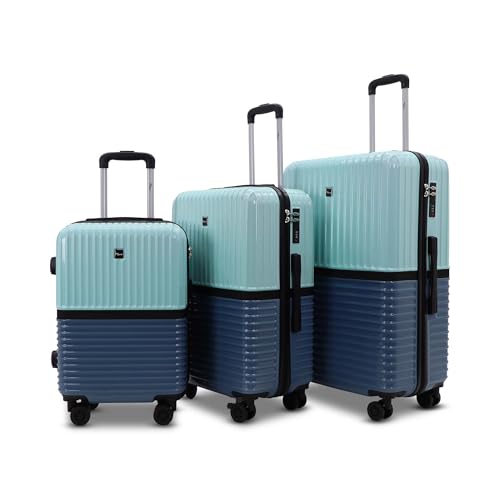 Image of Istanbul Polycarbonate Trolley Bag Set-3 | TSA-Type Lock & Dual-Tone Design | Lightweight Hard Shell Luggage, 8 Spinner Wheels, TSA-Type Lock, Dual-Tone Design