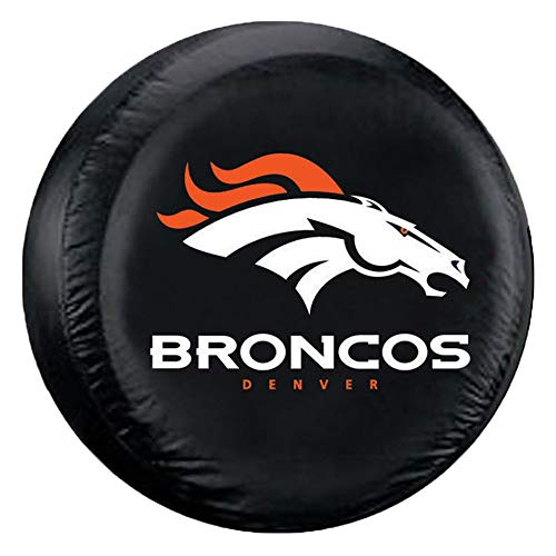 Fremont Die NFL Denver Broncos Tire Cover, Large Size (30-32 Diameter), Black Team Colors