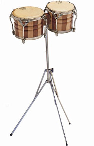 Bongos profesional Marca Samba, parche piel, duelas y tensores incluye soporte