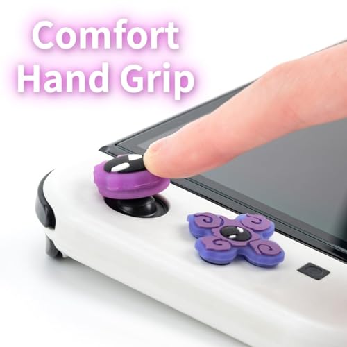 Tapas de botón Cross D-Pad Jusy para Nintendo Switch y Lite con botones ABXY luminosos 094 6